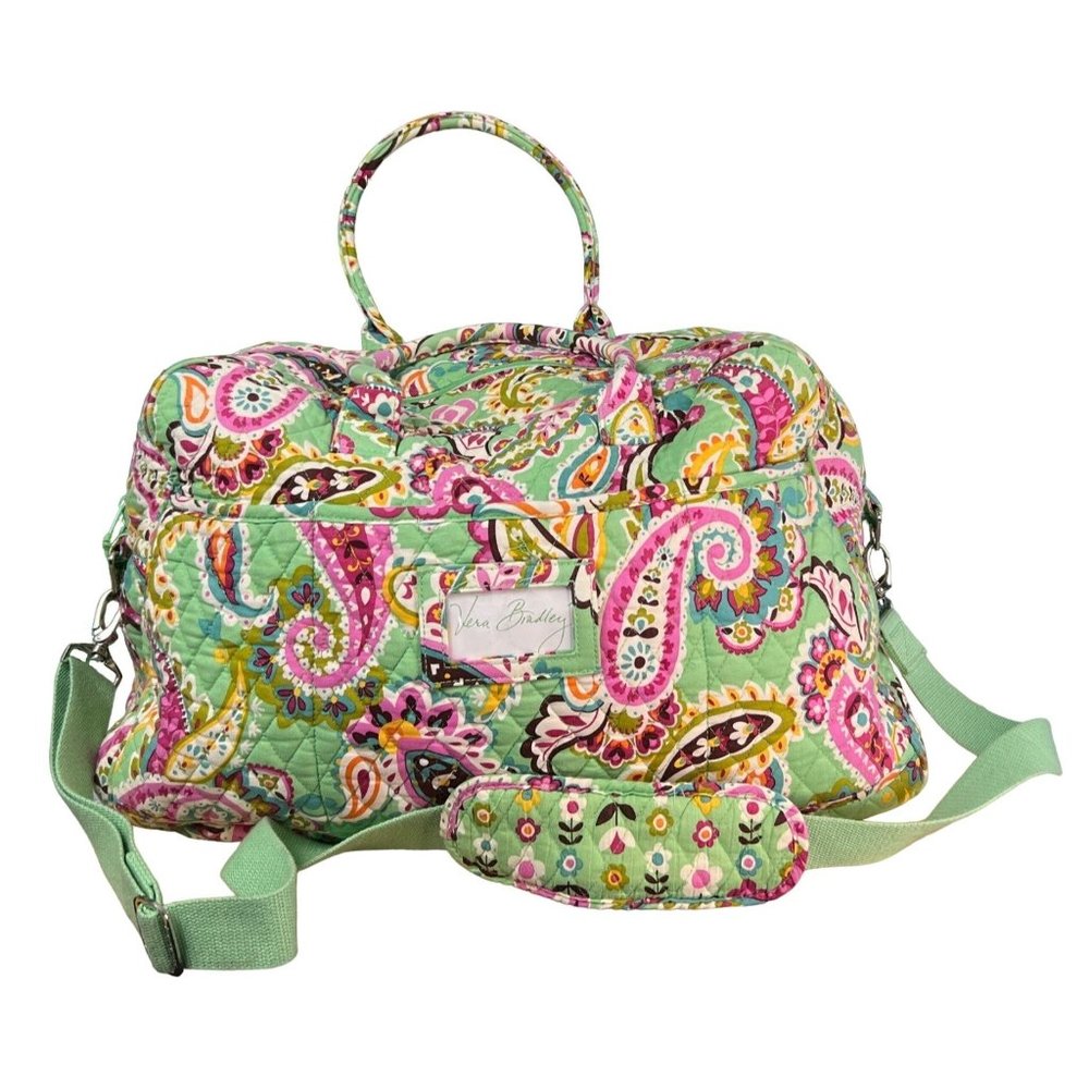 Vera Bradley Paisley Women's Bag - Green and Pink